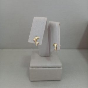 BRINCO GOLFINHO CRAV BANHO DOURADO