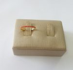 ANEL RODEADO DE PEDRAS INFANTIL BANHO DOURADO