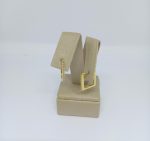 ARGOLA QUADR CRAVEJADA TAM M DO TRIO BANHO DOURADO