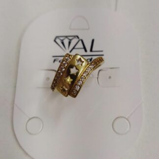 PINGENTE CORACAO VAZ. FRIZ BANHO DOURADO
