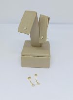 BRINCO BP ZIRC. ESTRELA TRES GARRAS BANHO DOURADO