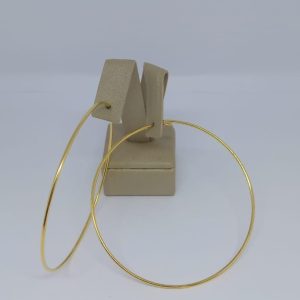 ARGOLA FIO LISO ENCAIXE G BANHO DOURADO