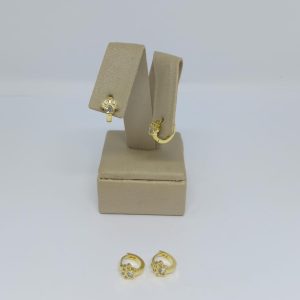 ARGOLA CRAV. PATINHA BANHO DOURADO