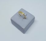 ANEL AMOR CRAV SEIS ZIRC BANHO DOURADO