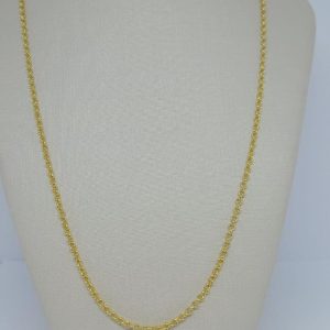 CORDAO 60CM ELO PORTUGUES BANHO DOURADO