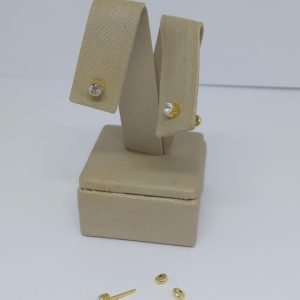 BRINCO BP PEDRA 16 BANHO DOURADO