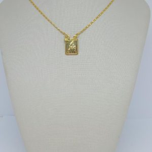ESCAPULARIO MED. N.SRA. DO CARMO BANHO DOURADO