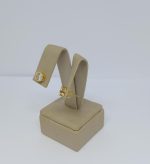 BRINCO DE FUND. ZIRC. RED. 6MM BANHO DOURADO