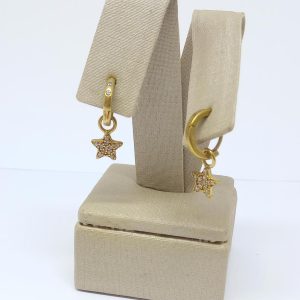 ARGOLA PEND. ESTRELA BRUTO