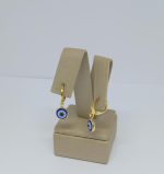 ARGOLA PEND. OLHO GREGO BANHO DOURADO