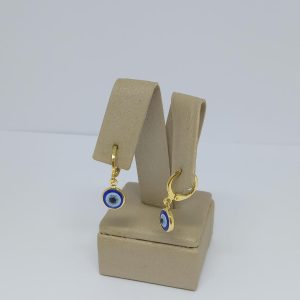 ARGOLA PEND. OLHO GREGO BANHO DOURADO