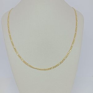 GARGANTILHA ELO ABERTO 45CM BANHO DOURADO