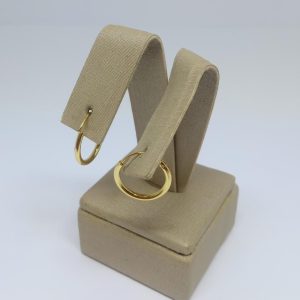 ARGOLA DE ENCAIXE LISA M DO TRIO BANHO DOURADO