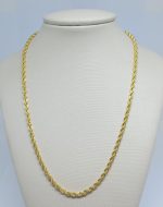 CORDAO BAIANO 60CM 3MM BANHO DOURADO