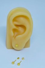 BRINCO BP BOLA 4MM CRAQ. BANHO DOURADO