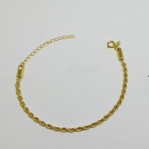 PULSEIRA CORR TRANC 3MM BANHO DOURADO