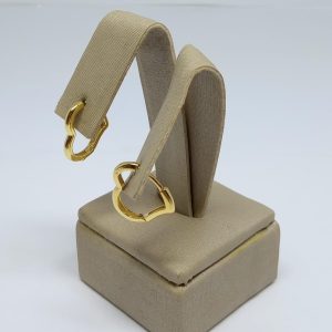 ARGOLA CLIQUE CORACAO 688 BANHO DOURADO