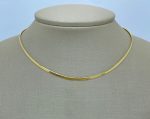 CHOKER MALHA 2.0 SM BANHO DOURADO