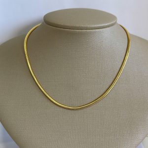 CHOKER MALHA 2.5 BANHADO