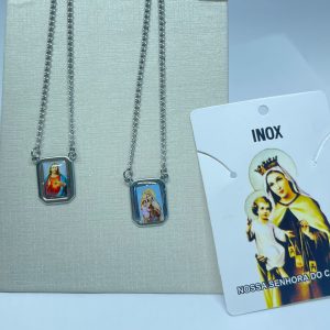 ESCAPULARIO N.SRA DO CARMO C/  RESINA AÇO