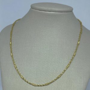 CHOKER CORR TRABALHADA 1472 BANHO DOURADO