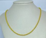 CHOKER CORR TRANC. 3MM BANHO DOURADO