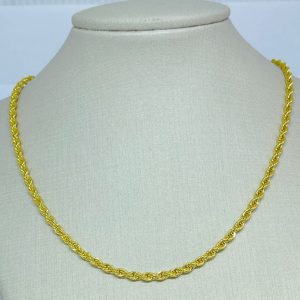 CHOKER CORR TRANC. 3MM BANHO DOURADO