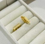 ARGOLA QUAD. LISA L12 BANHO DOURADO