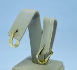 ARGOLA ESTAMPADA OVAL BANHO DOURADO