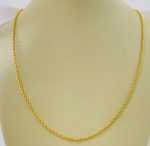 GARGANTILHA ELO PORTUGUES 40CM SM BANHO DOURADO