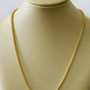 GARGANTILHA 45CM  MALHA 2.4 BANHO DOURADO