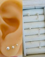 TRIO BOLINHA 2/3/4MM PRATA