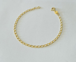 PULSEIRA ELOS LAMINADA BANHO DOURADO