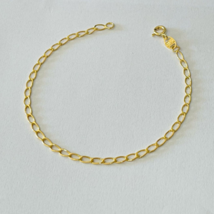 PULSEIRA ELOS LAMINADA BANHO DOURADO
