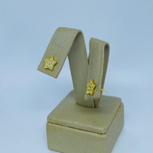 BRINCO ESTRELA CRAV. TAM 09 BANHO DOURADO