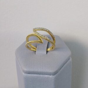 ANEL CRAV. VAZ.SM BANHO DOURADO
