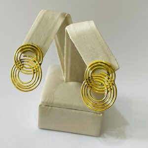 BRINCO CIRCULAR ESPIRAL DUPLO BRUTO