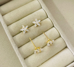 BRINCO ESTRELA 8MM BANHO DOURADO