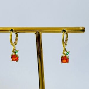 ARGOLA PEND. LARANJA BRUTO