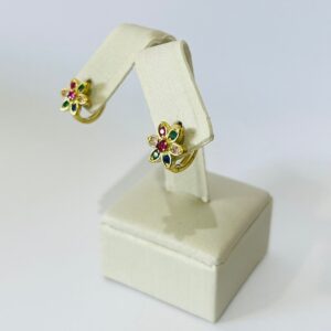 ARGOLA FLOR 6 PETALAS CRAV. BRUTO