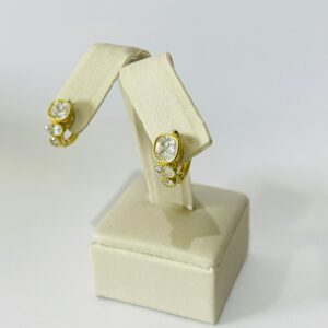 ARGOLA C/ 3 ZIRC. EMB. BRUTO