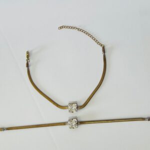 PULSERA ZIRC CARRE 8MM BRUTO