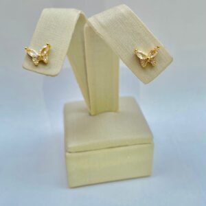 BRINCO BORB. 2 GARRAS CRAV. BANHO DOURADO
