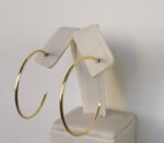 ARGOLA DE TUBO FINO C/ TARRA. BANHO DOURADO