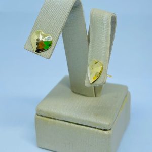 BRINCO ORGANICO CORACAO SM BANHO DOURADO