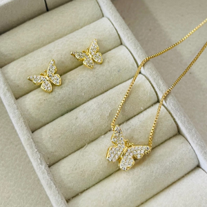 CONJUNTO BORB. TODO CRAV.  BANHO DOURADO