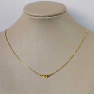 GARGANTILHA 45CM FE  BANHO DOURADO