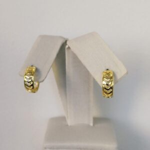 ARGOLA FLECHAS  BANHO DOURADO