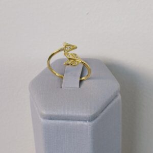 ANEL FLECHA CRAV. 256W BANHO DOURADO