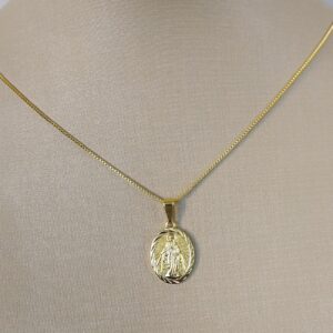PINGENTE N.S DAS GRACAS BANHO DOURADO